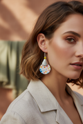 Retro Confetti Drop Earrings