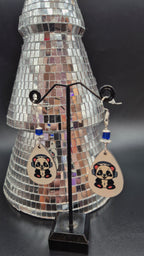 Disco Panda Drop Earrings