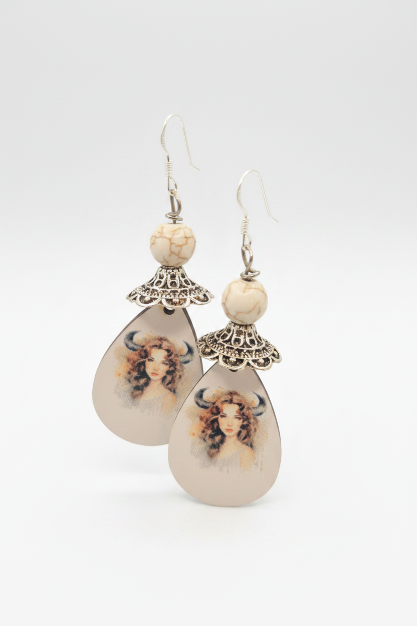Celestial Muse Teardrop Earrings