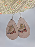 Retro Roller Skate Teardrop Earrings