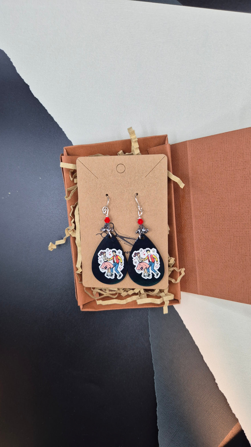 Rock 'n' Roll Dance Teardrop Earrings