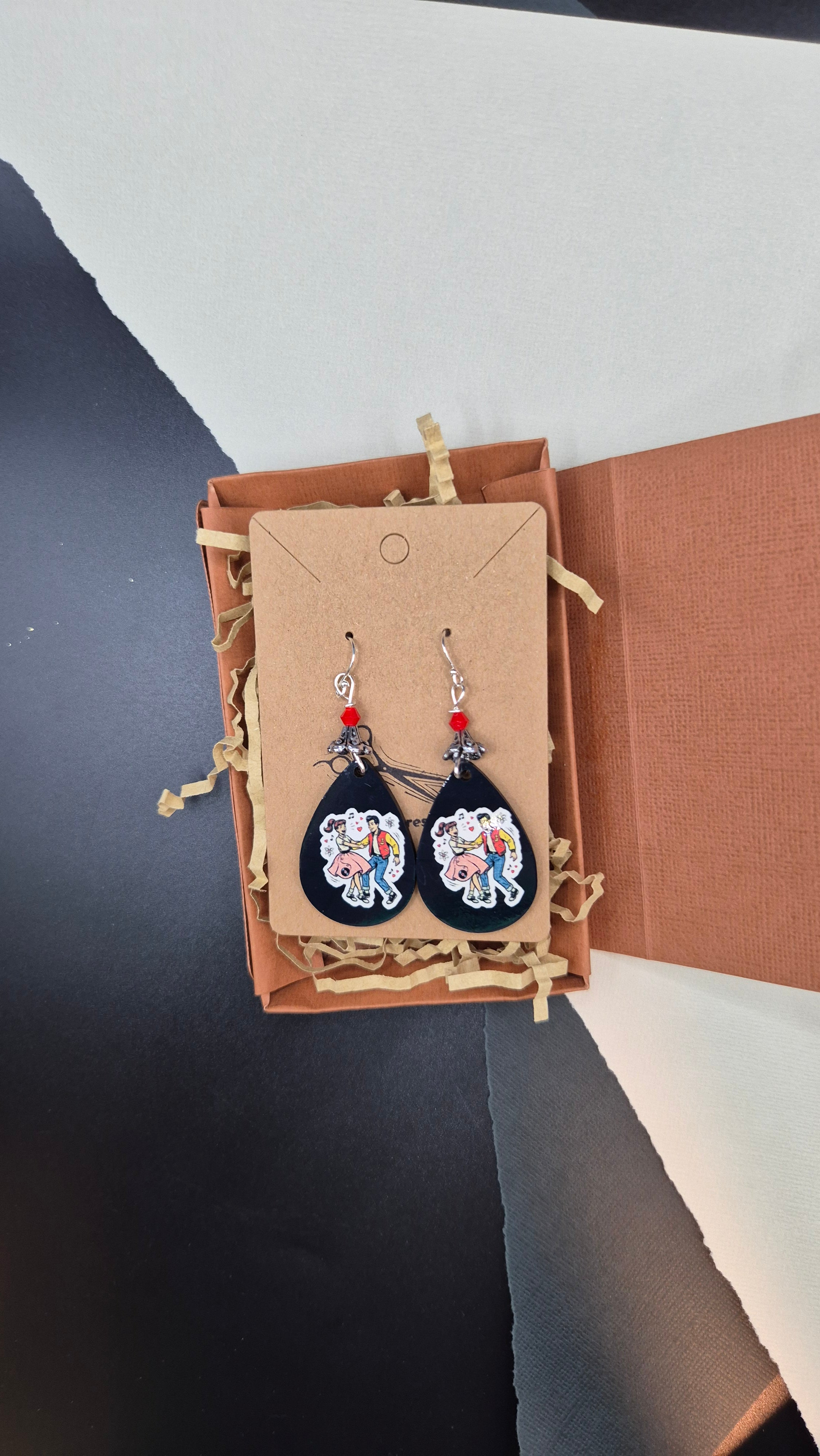 Rock 'n' Roll Dance Teardrop Earrings