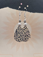 Tribal Print Teardrop Earrings