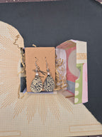 Tribal Print Teardrop Earrings