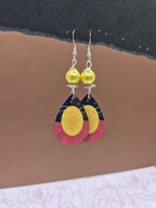 Aboriginal Flag Teardrop Earrings