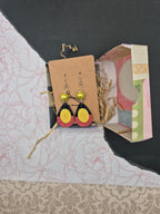 Aboriginal Flag Teardrop Earrings