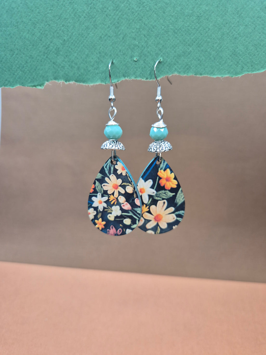 Midnight Garden Teardrop Earrings