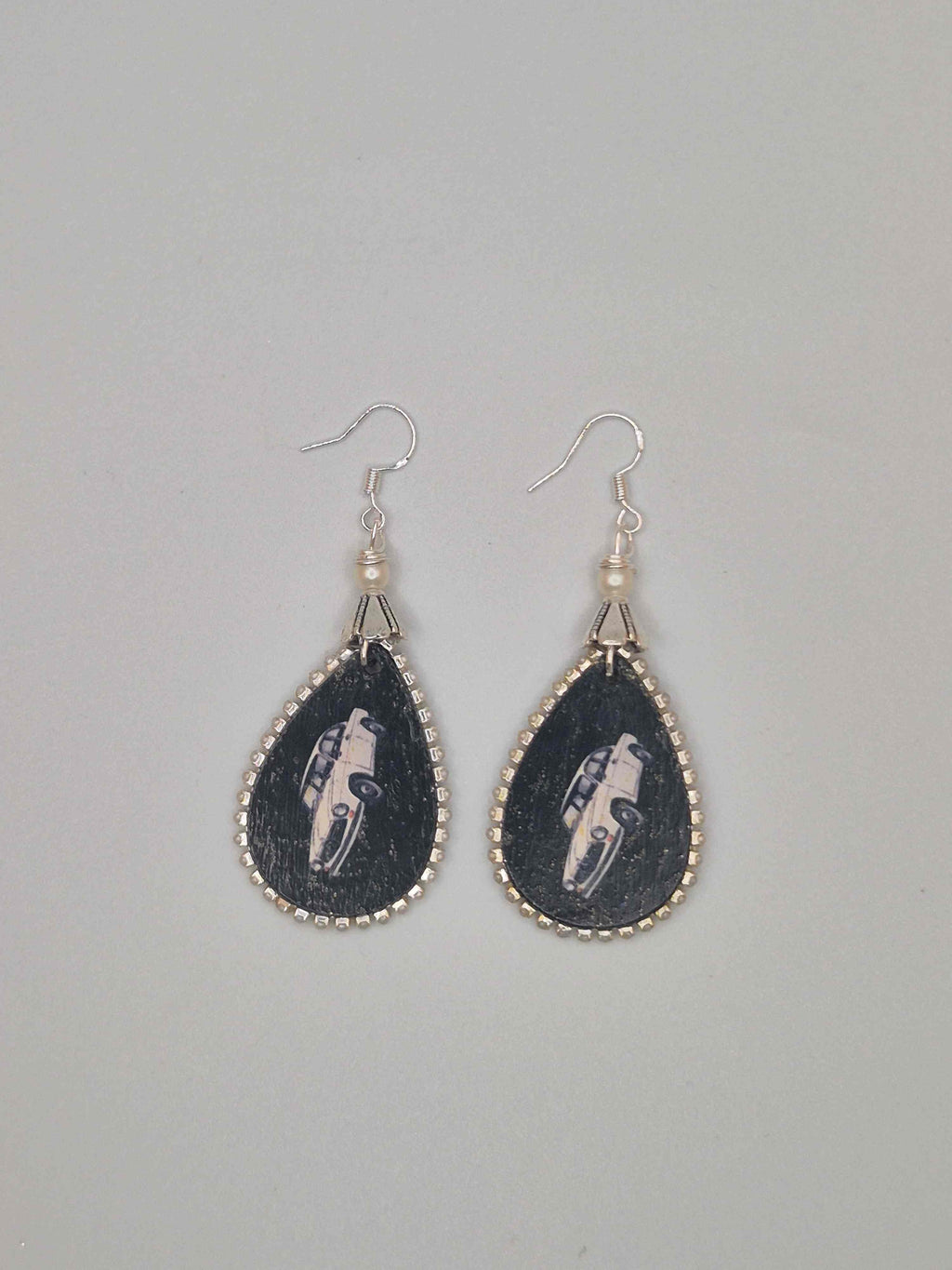 Vintage Night Drive Teardrop Earrings