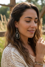 Vintage Night Drive Teardrop Earrings