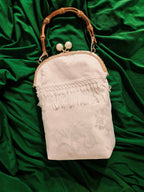 Pearl & Bamboo Fringe Bag