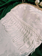 Pearl & Bamboo Fringe Bag