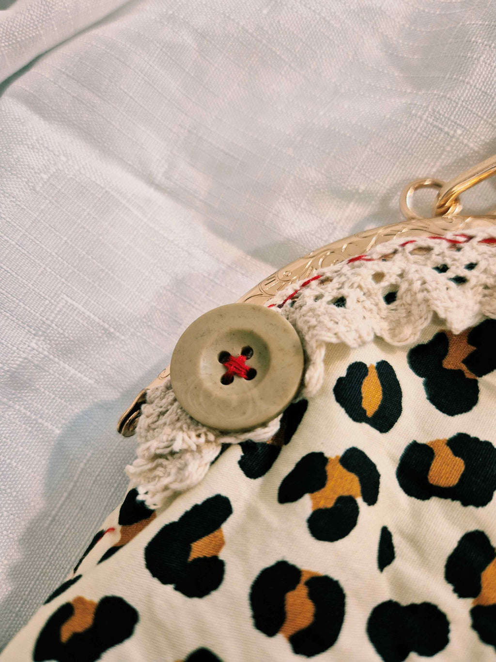 Leopard Print Heart Crossbody Bag