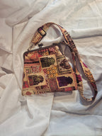 Patchwork Kiss Clasp Crossbody Bag
