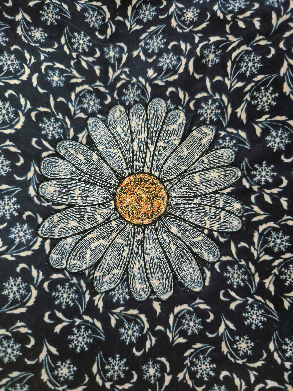 Midnight Daisy Crossbody Bag